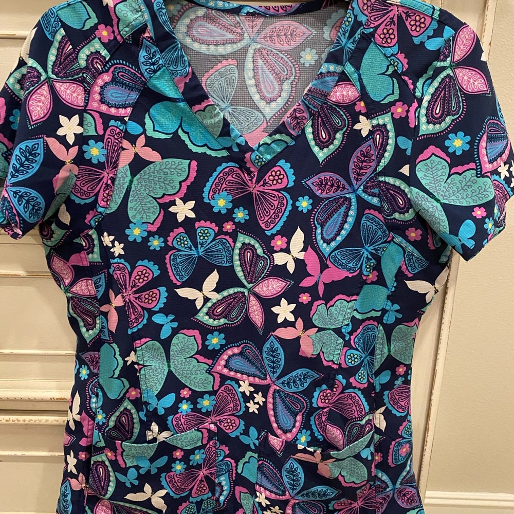 Vibrant Scrub Top